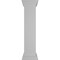 Ekena Millwork 10"W x 48"H Plain Newel Post with Peaked Capital & Base Trim (Installation kit included) NWL10X48PLP0B0 - alternate 3
